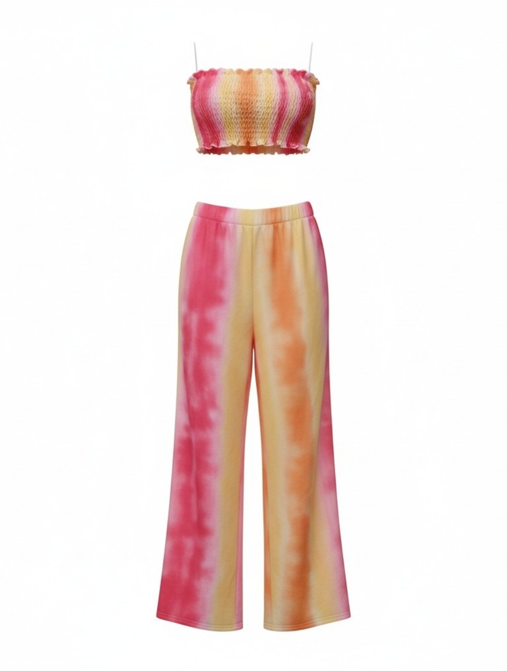 NWT Fashion Nova Sunset Ombre 2-Piece Pant Set - Size M
